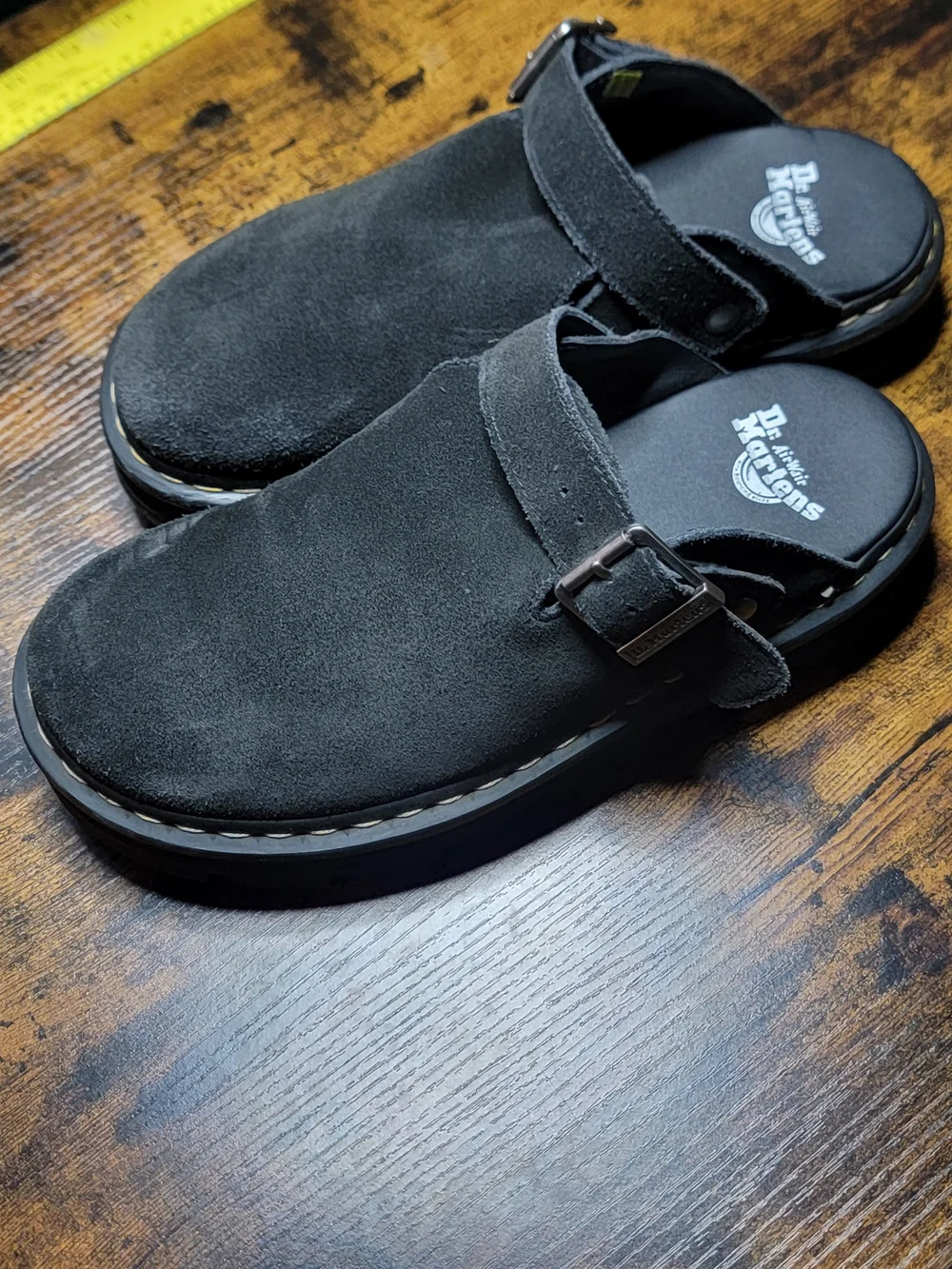 Dr. Martens Zebzag Slingback Platform Mules In Black - Picture 11 of 12